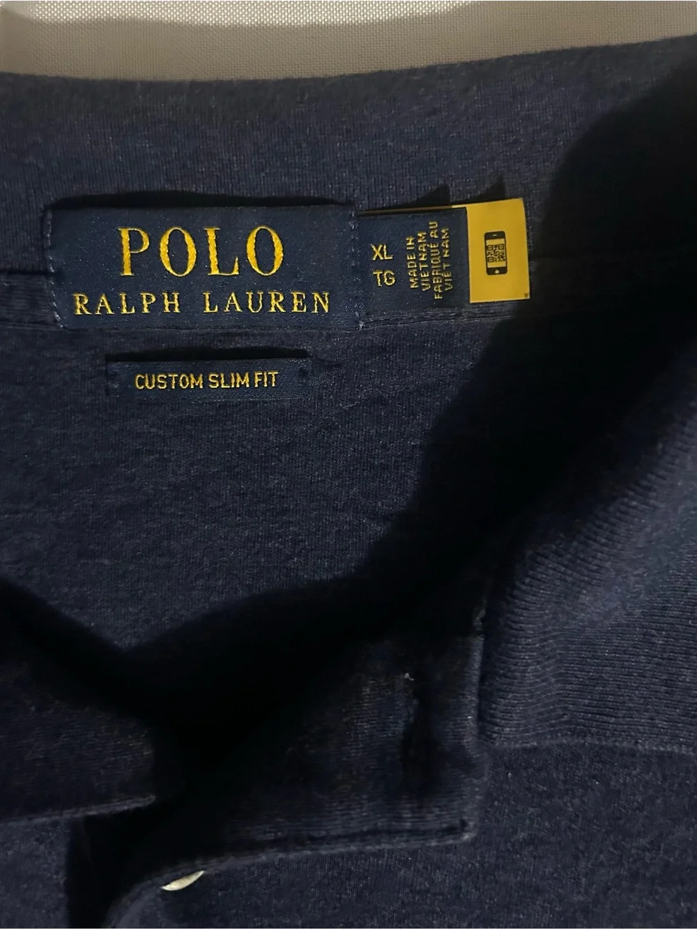 Ralph Lauren Men’s Navy Blue Polo with Embroidered Pony Super Soft